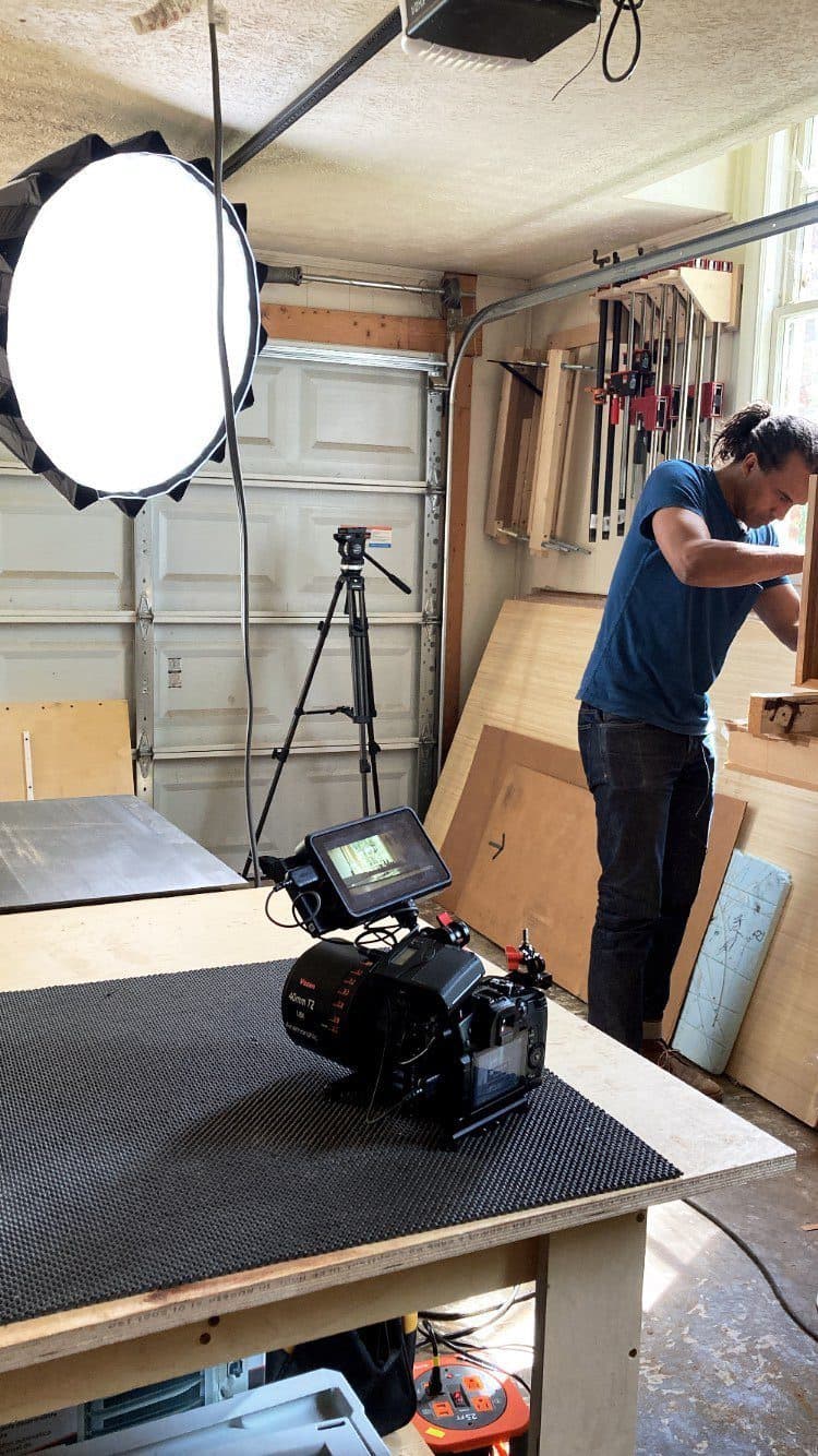 Lighting a garage studio