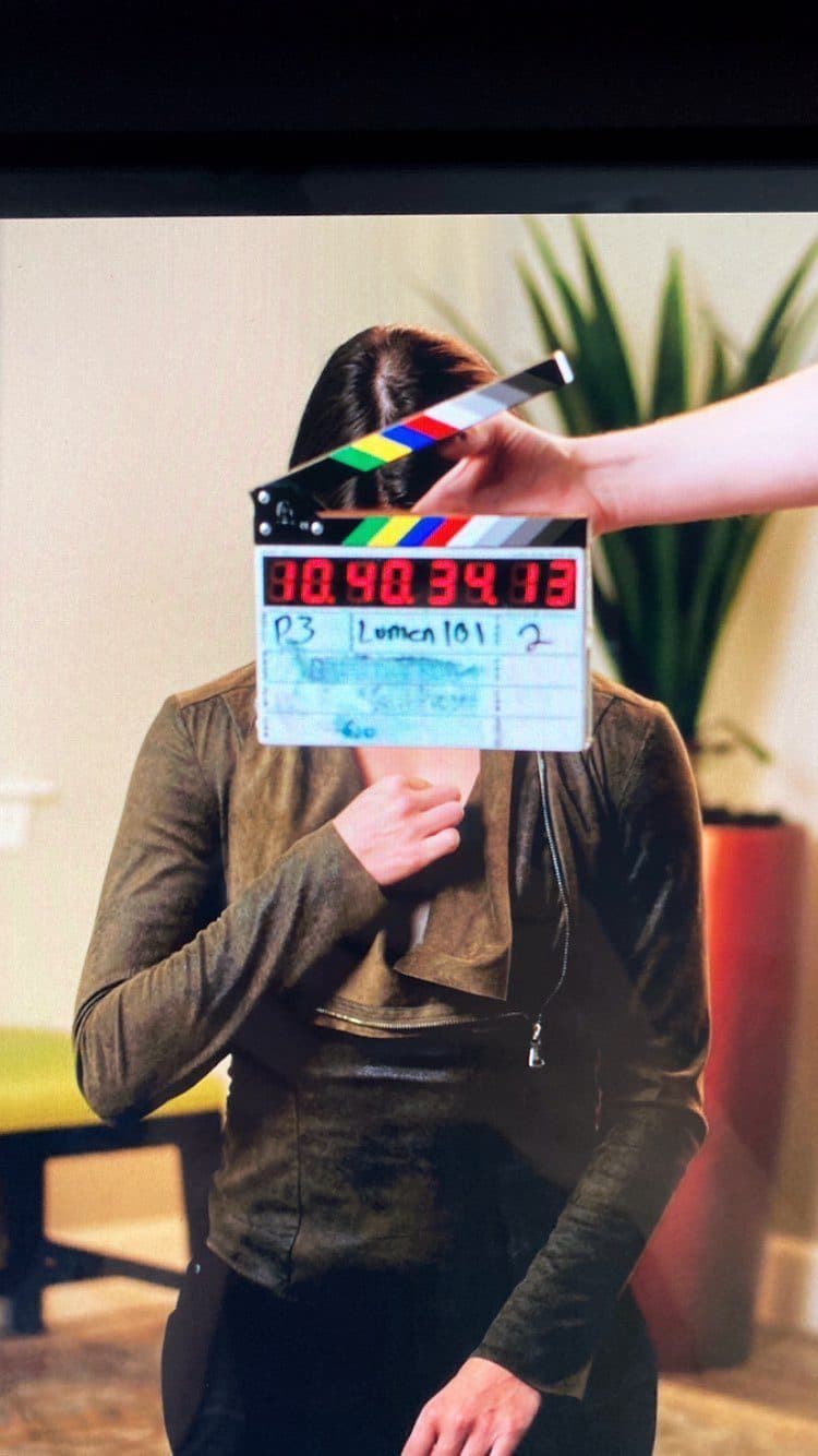 Someone hiding behind the slate